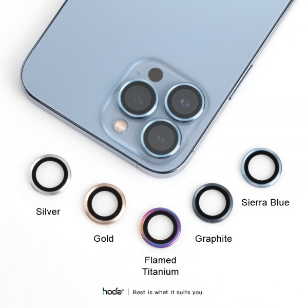 017570006401 - Dán bảo vệ camera iPhone 13 Pro 13 Pro Max HODA Sapphire cao cấp - 3