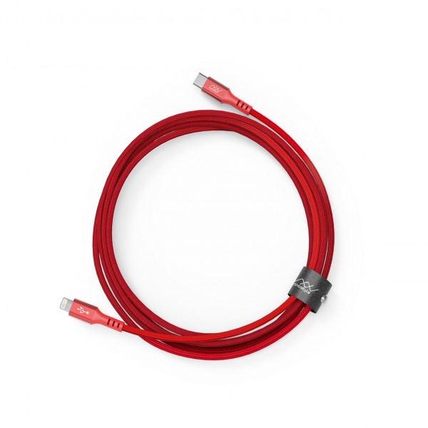 JICL150RED - Cáp USB-C to Lightning Innostyle Duraflex MFi 1.5m - 6