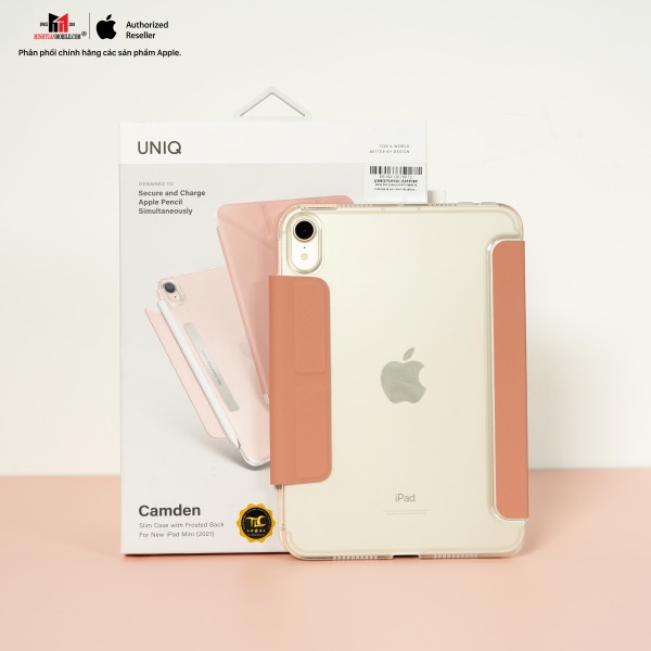 UNIQPDM6CAMPNK - Bao da UNIQ iPad Mini 6 Camden Antimicrobial hỗ trợ Apple Pencil - 10