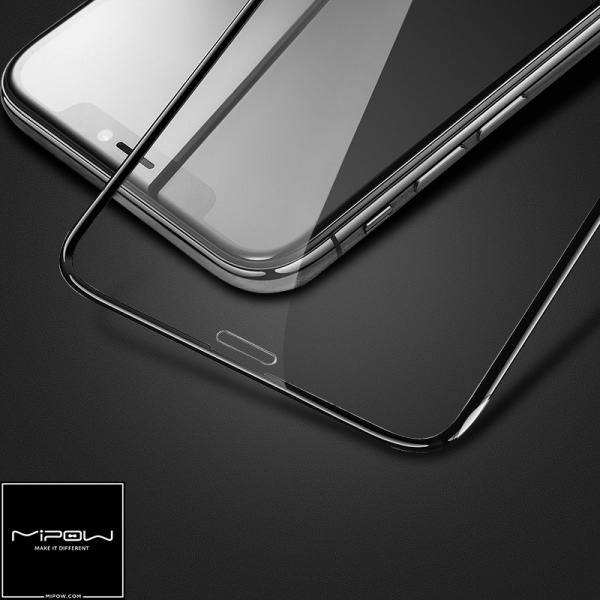 BJ101 - Cường lực Full viền đen Mipow Kingbull Premium Silk HD (2.7D) cho iPhone 11 Pro XS X Series - 3