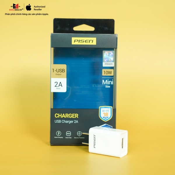 TSC132 - Cốc sạc Pisen USB Smart Charger 2A 10W - TSC132 - 3