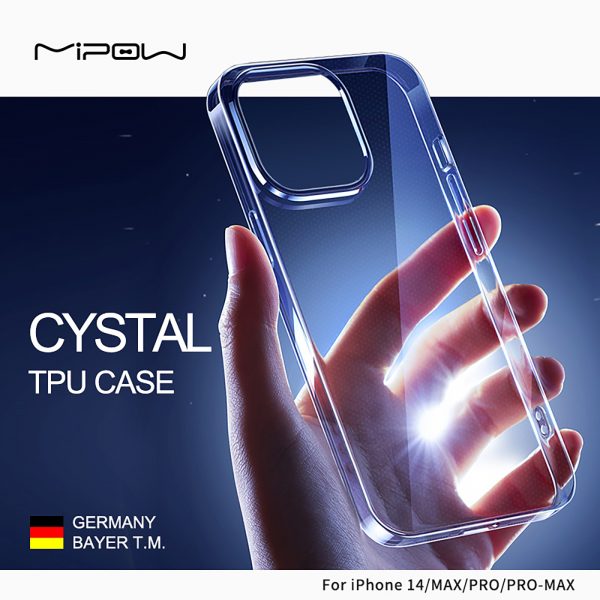 ST14ACR - Ốp lưng iPhone 14 Mipow Soft TPU Crystal Clear - 3