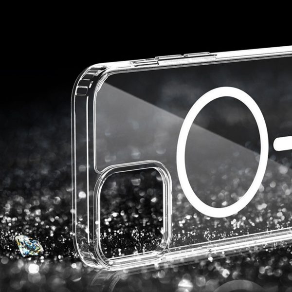 MGC14ACR - Ốp lưng MagSafe iPhone 14 Mipow Tempered Glass Transparent - 3