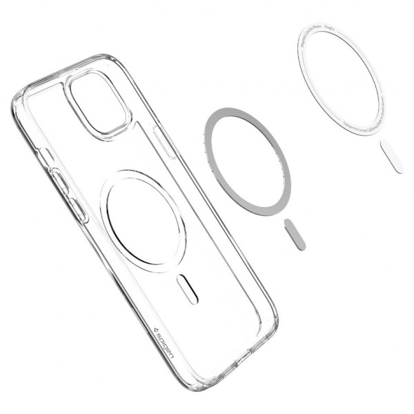 ACS04682 - Ốp lưng MagSafe iPhone 14 Spigen Crystal Hybrid MagFit White - 11