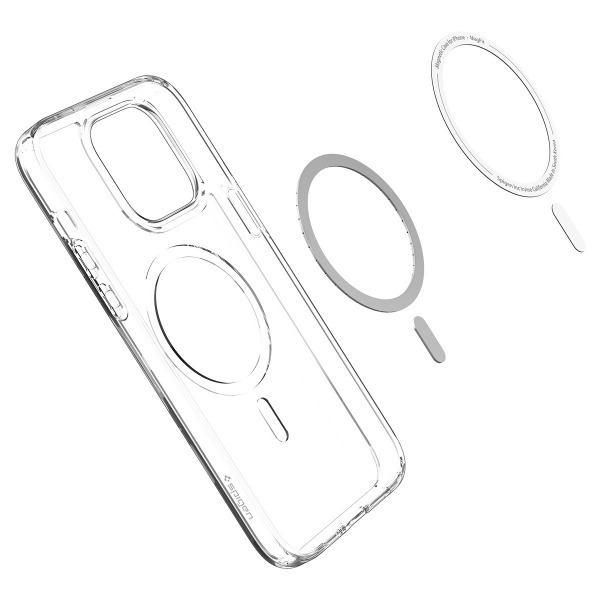 ACS04643 - Ốp lưng MagSafe iPhone 14 Pro Max Spigen Crystal Hybrid MagFit White - 11