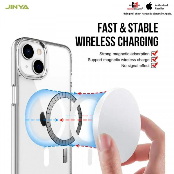 JA6430 - Ốp lưng Magsafe iPhone 14 Plus Jinya Crystal - 3
