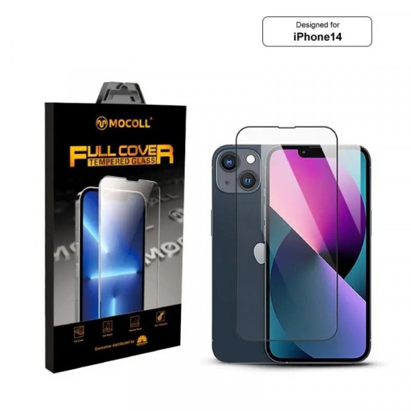 MOC7796 - Cường lực iPhone 14 13 13 Pro MOCOLL 2.5D Full Cover - 8