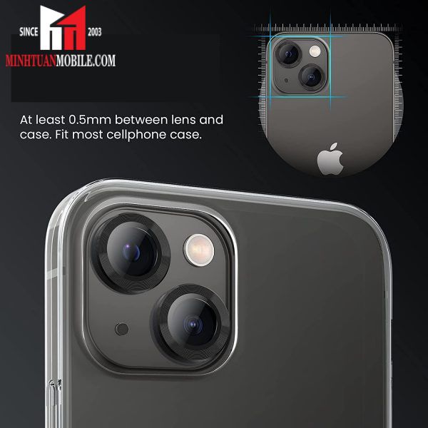 BJ14BDP. - Dán bảo vệ camera iPhone 14 Pro 14 Pro Max Mipow Diamondshield - 9