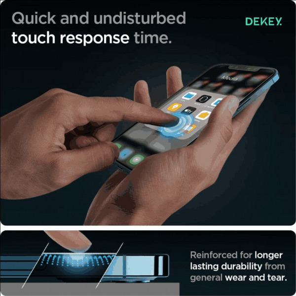 41180251000 - Cường lực iPhone 12 12 Pro Dekey Luxury ( không viền ) - 2
