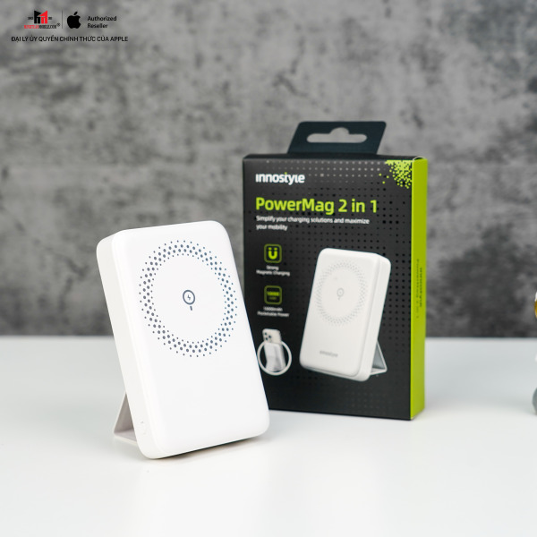 IS20PDLV - Pin sạc dự phòng Innostyle 10.000 mAh 15W PowerMag 2 in 1 Stand - 12