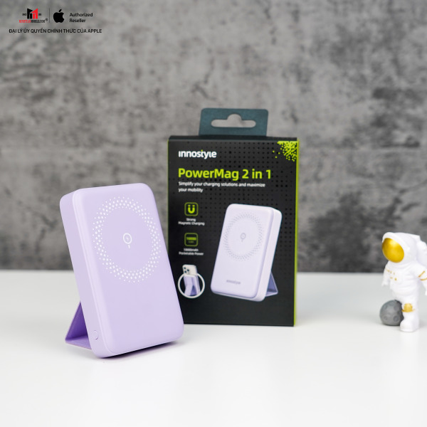 IS20PDLV - Pin sạc dự phòng Innostyle 10.000 mAh 20W PowerMag 2 in 1 Stand - 13