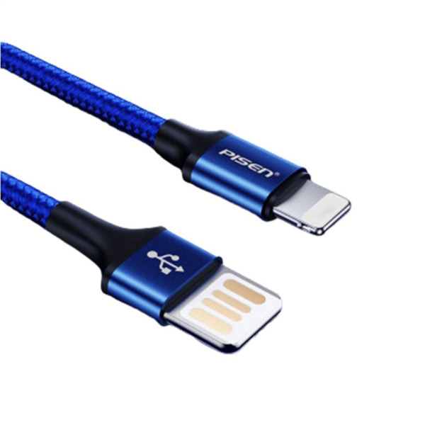 AL07250 - Cáp USB-A to Lightning Pisen Double Side Braided 250mm AL07 - 3