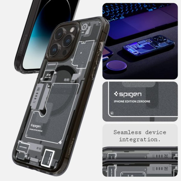 ACS05540 - Ốp lưng Magsafe iPhone 14 Pro Spigen Ultra Hybrid Zero One - 4