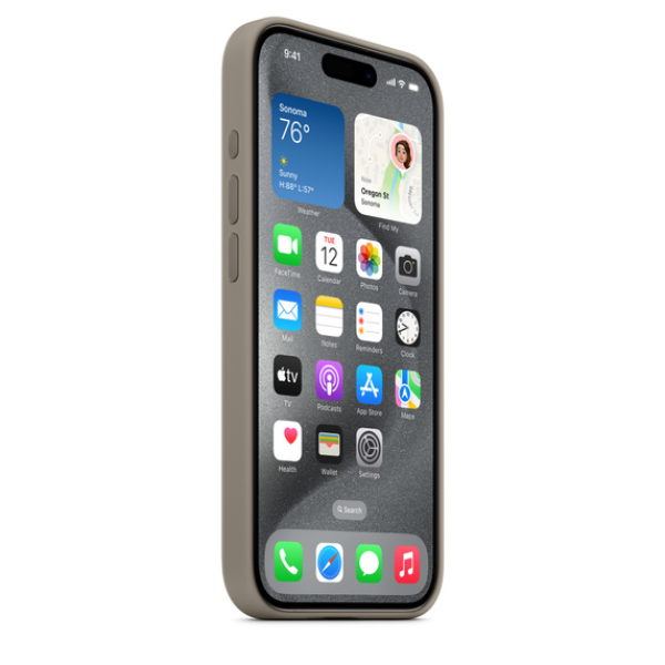 MT1G3FE A - Ốp lưng MagSafe iPhone 15 Pro Apple Silicone Chính Hãng - 19