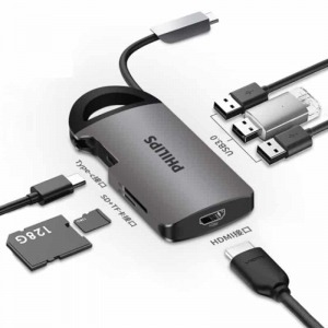 Hub chuyển đổi Philips USB Type-C 7in1 PL5099-M-G