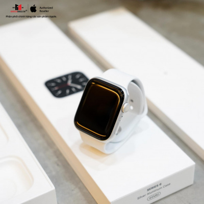 [KÈO THƠM] Apple Watch S6 GPS 44mm Silver Fullbox Likenew - Chính Hãng VN/A (Máy trả bảo hành)
