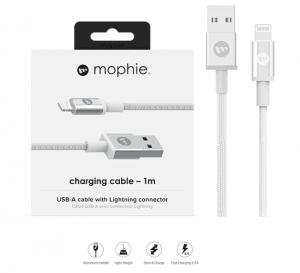Cáp USB-A to Lightning Mophie MFi 1M