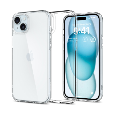Ốp lưng iPhone 15 Spigen Ultra Hybrid Crystal Clear