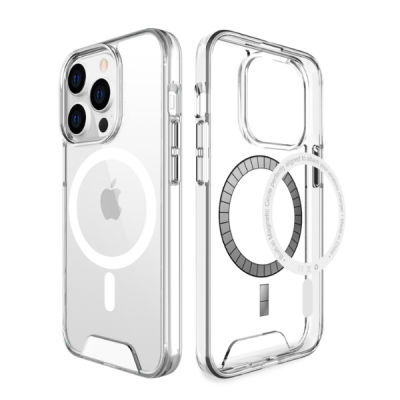 Ốp lưng Magsafe iPhone 15 Pro Max Jinya Crystal Clear