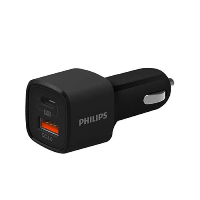 Tẩu sạc Oto Philips 18W 2 Cổng PD DLP2558