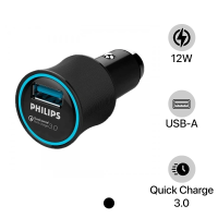 Tẩu sạc Oto USB-A Philips DLP2552Q