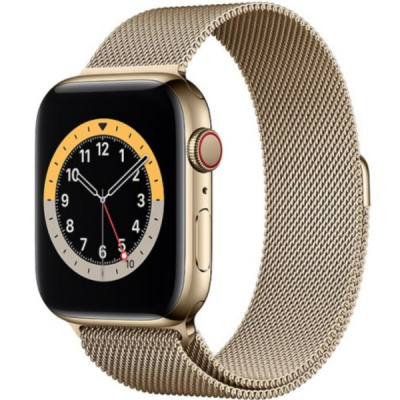 [KÈO THƠM] Apple Watch S6 Gold LTE Thép Milan Likenew (Chưa Active)